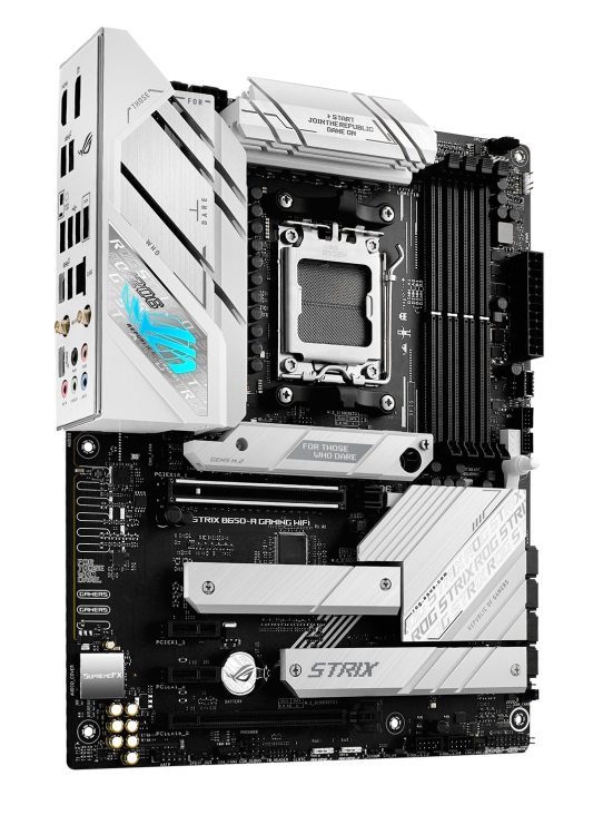  B650E ATX Motherboard: AM5 Socket For AMD Ryzen 7000 Series Processors<BR>4x DDR5, 4x SATA 6Gb/s, PCIe 5.0, 1x M.2 Gen5 + 2x M.2 Gen4, USB 3.2, 2.5GbE LAN, Wi-Fi 6E + Bluetooth, ROG SupremeFX 7.1 Audio, HDMI/DP  